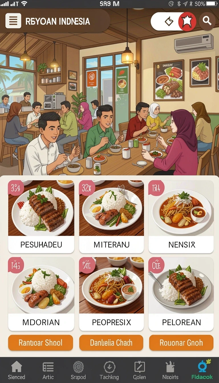 Halaman katalog dengan daftar aplikasi yang tersusun rapi.
