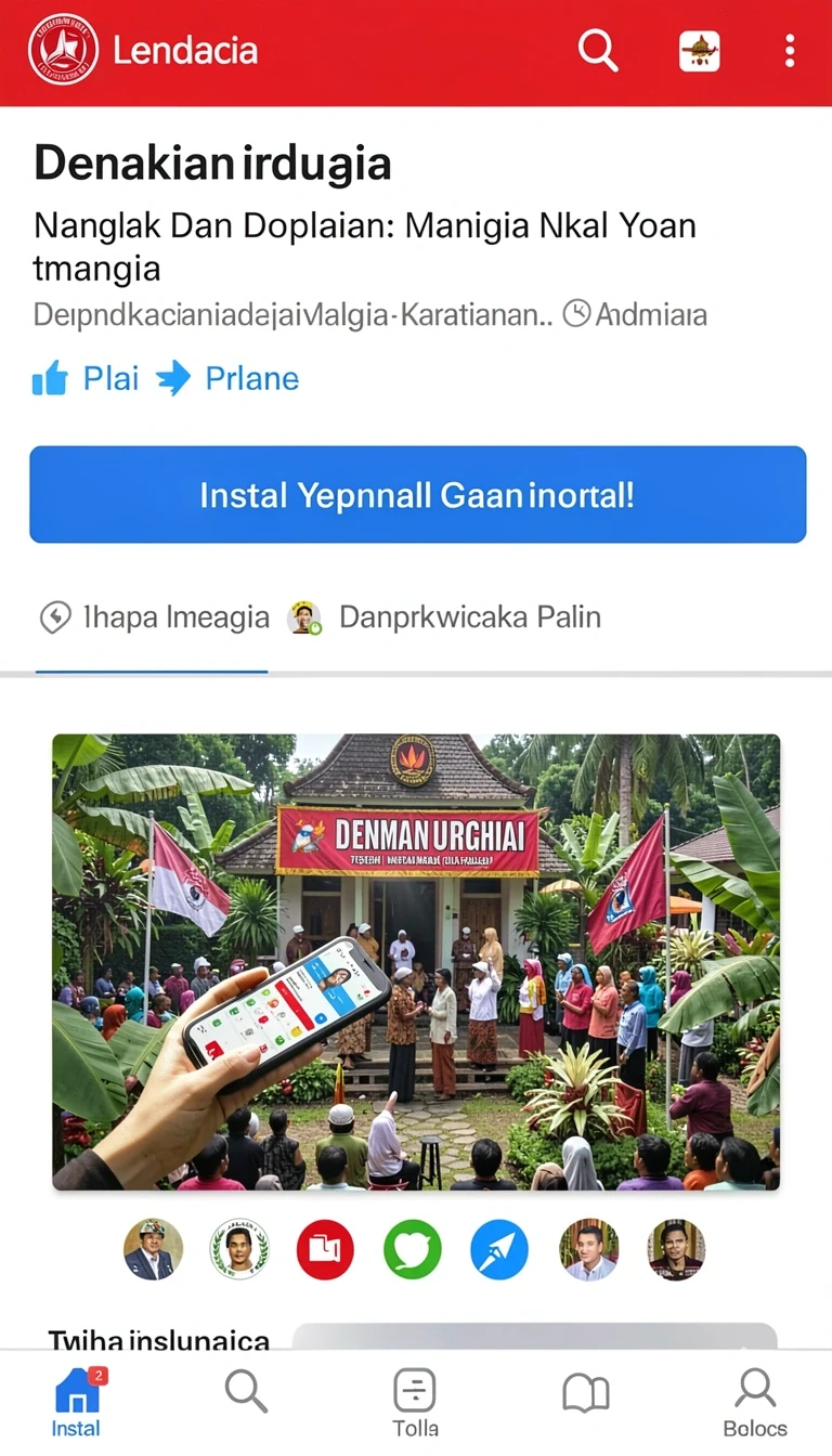 Halaman detail dengan informasi versi, ukuran, dan rating.